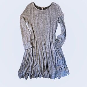 Dolan Left Coast Collection Sweater Dress Large Gray Fit & Flare Minimalist Cozy